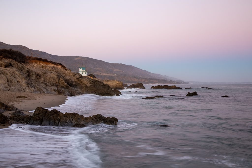 The colorful sky and Beach in California, meth treatment in orange county by the beach